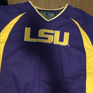 LSU Colosseum pullover windbreaker.